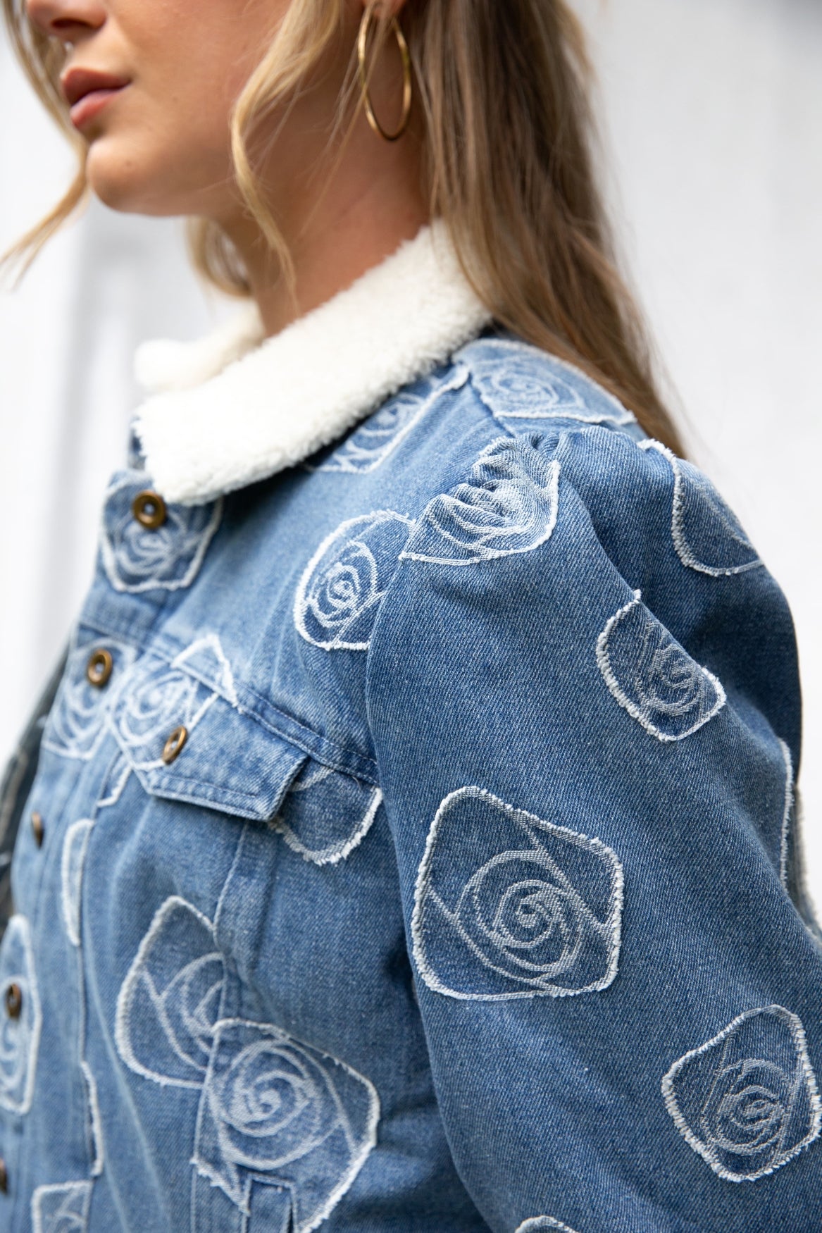 Nina Denim Jacquard | Jeans Blue