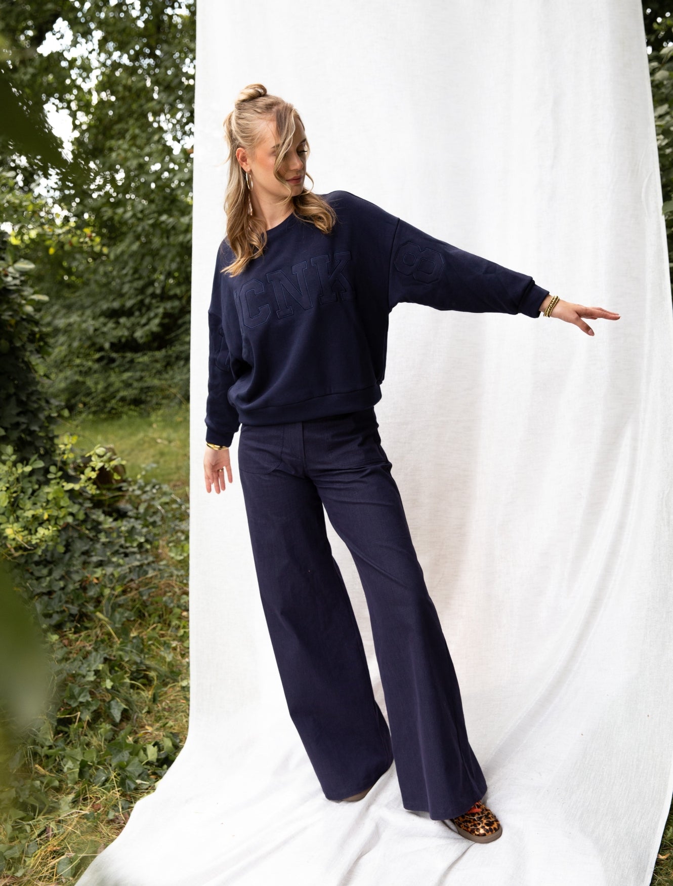 Stien Brushed Fleece | Navy