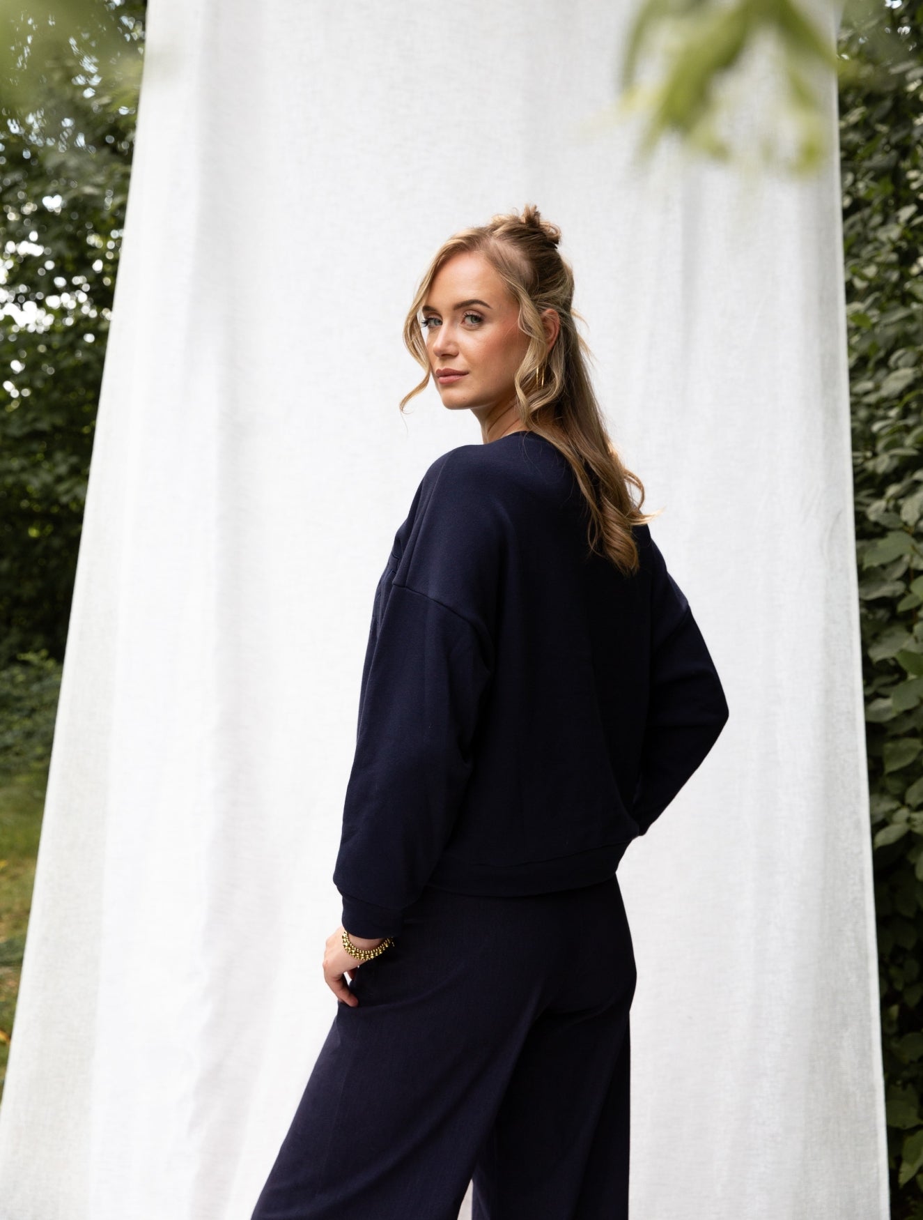 Stien Brushed Fleece | Navy