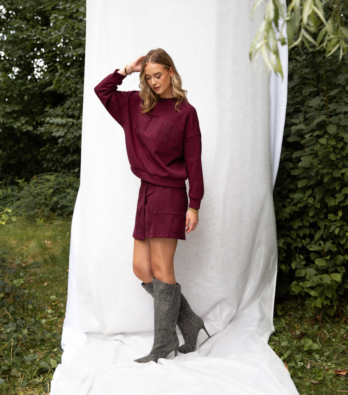 Stien Brushed Fleece | Bordeaux