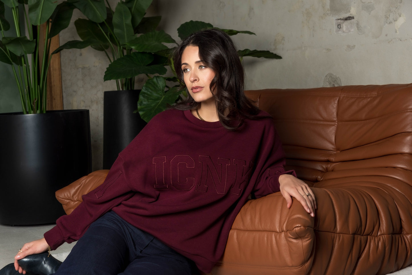 Stien Brushed Fleece | Bordeaux
