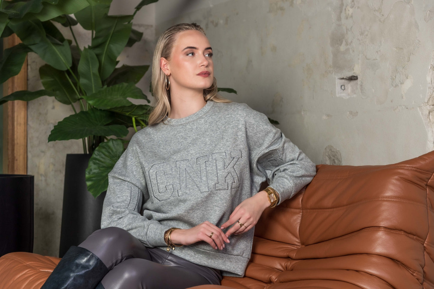 Stien Brushed Fleece | Grey Melange
