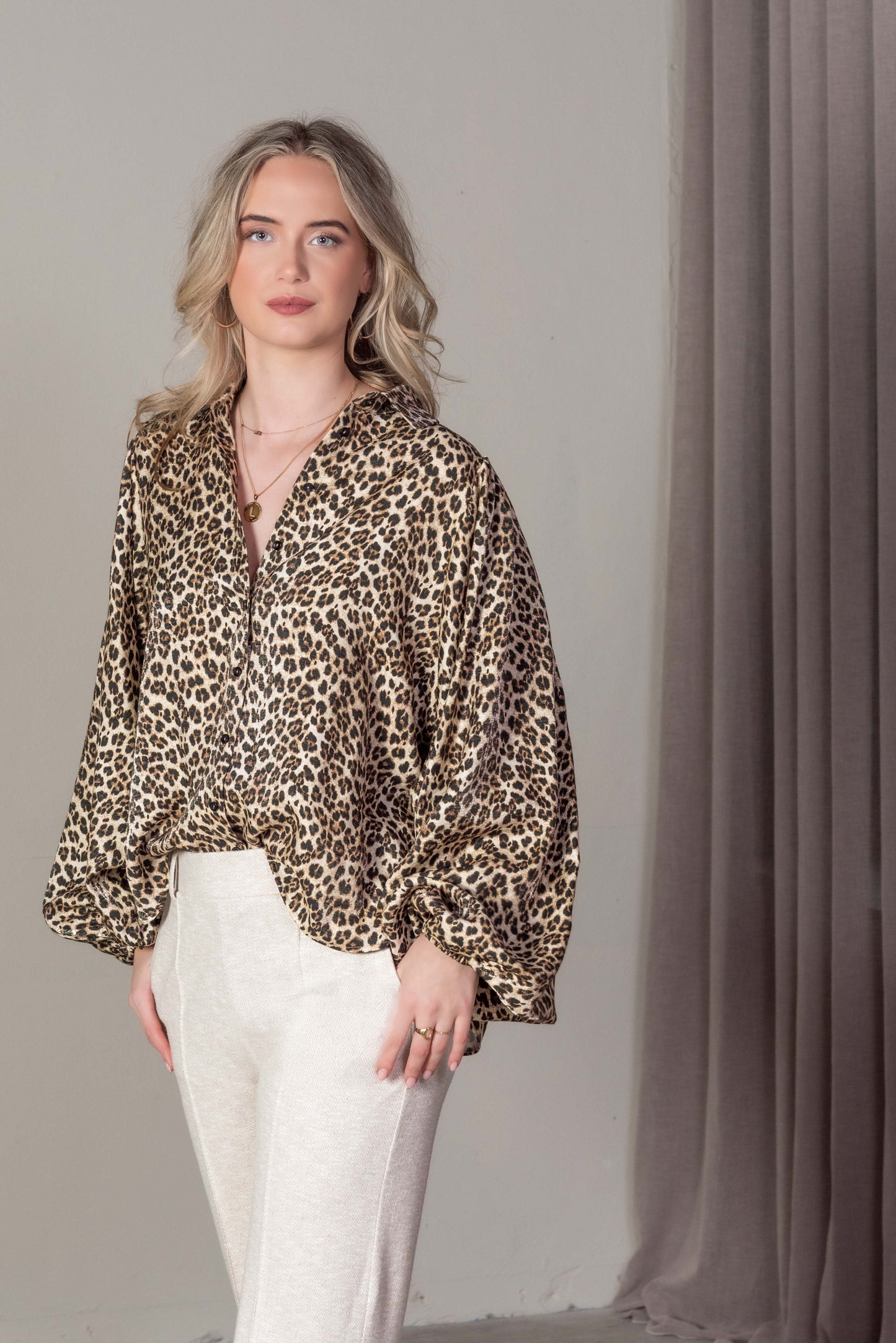 Peggy Animal | Beige Melange