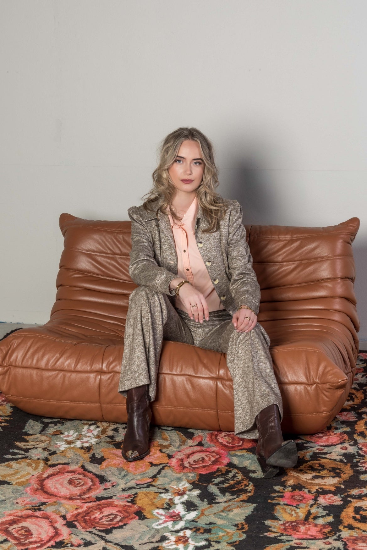 India Herringbone | Dark Brown