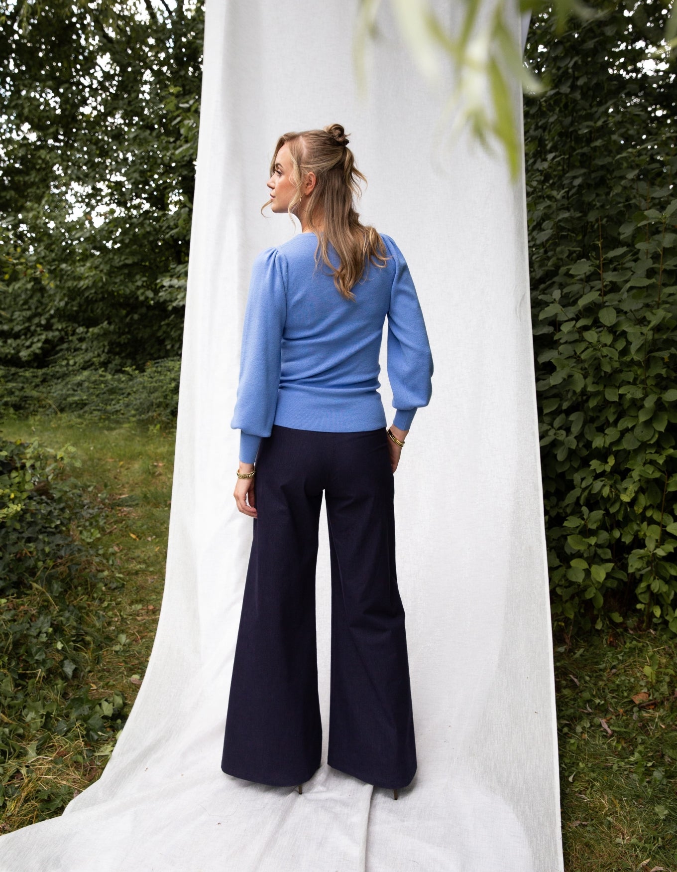 Banu Fine Knit | Jeans Blue