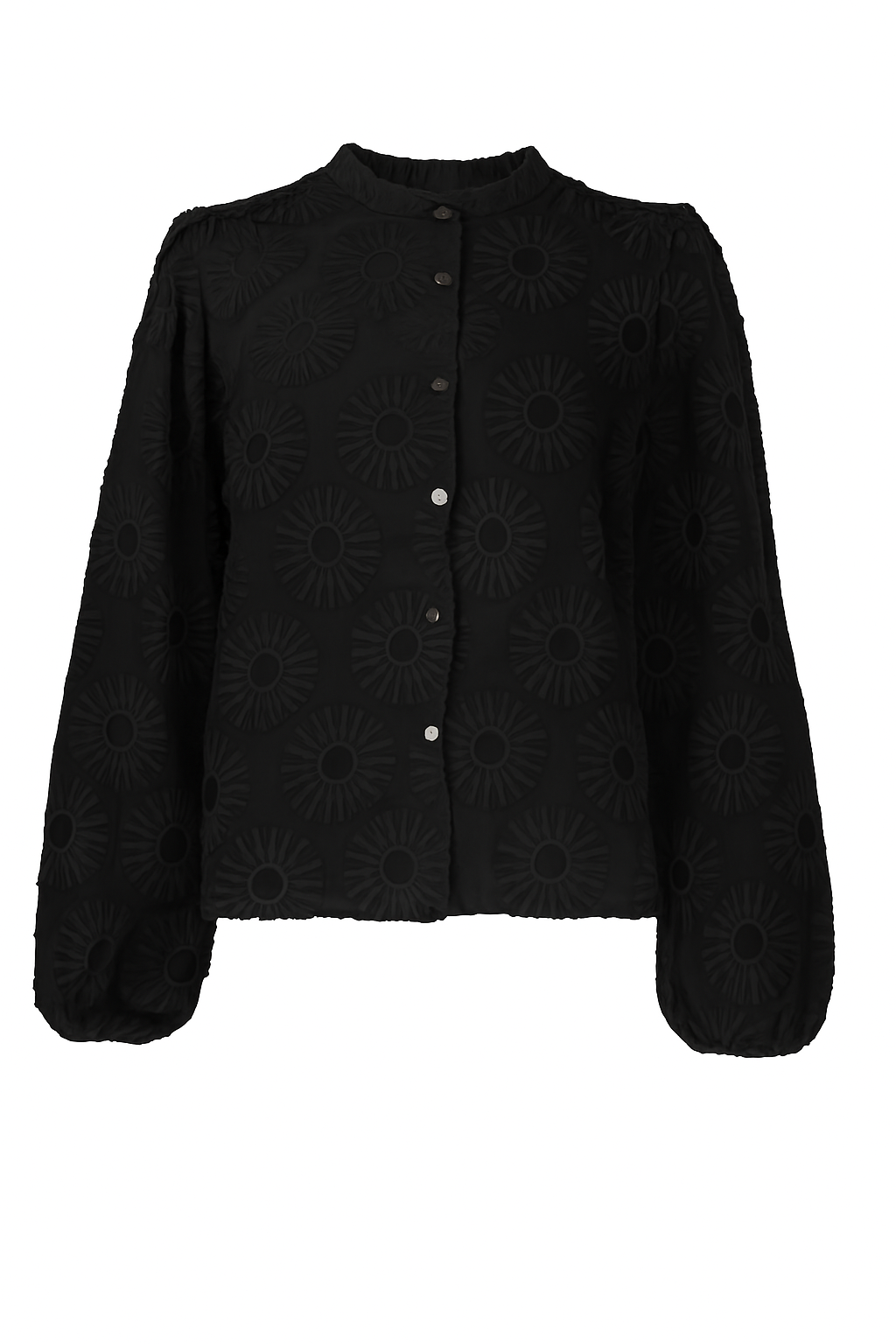 Job Flower Embroidery | Black