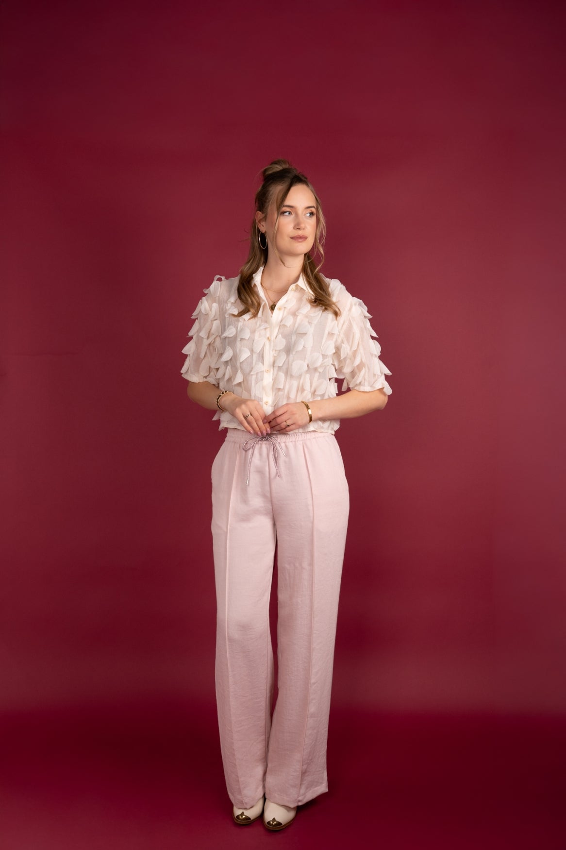 Broek Noomie Twill | Salmon