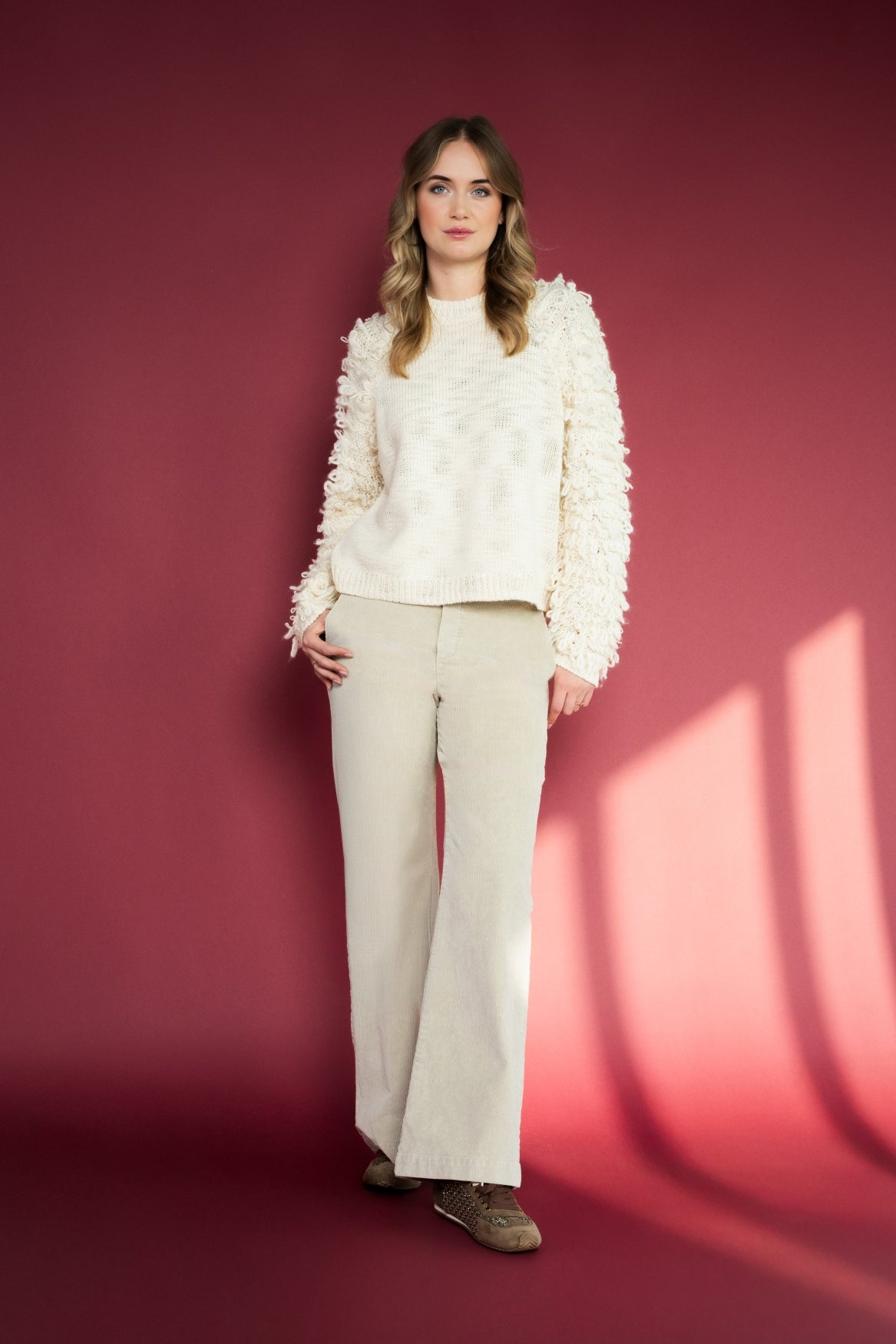 Trui Ivy Loop Knit | Beige
