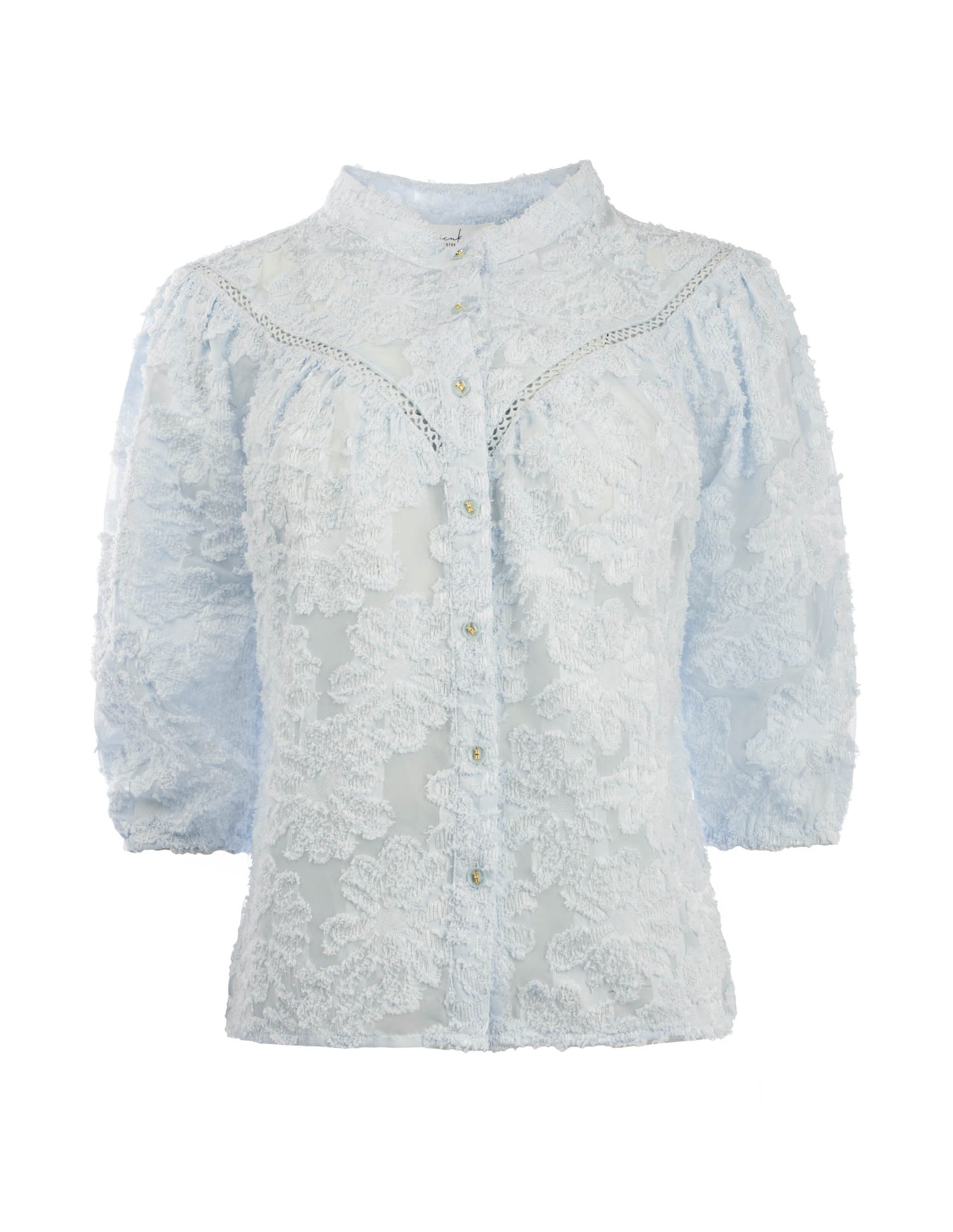 Blouse Ninne Flower Ausbrenner | Bleu