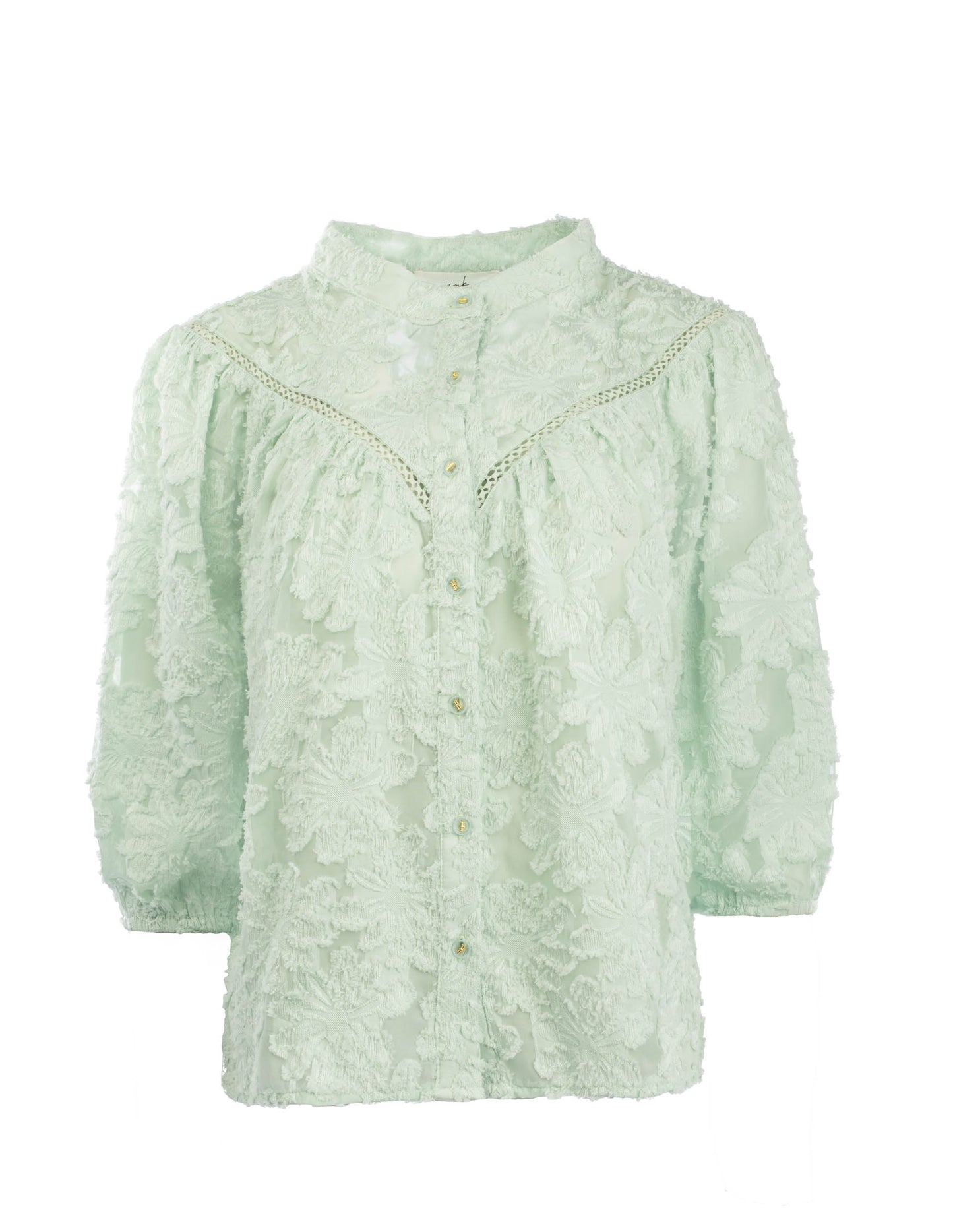 Blouse Ninne Flower Ausbrenner | Mint