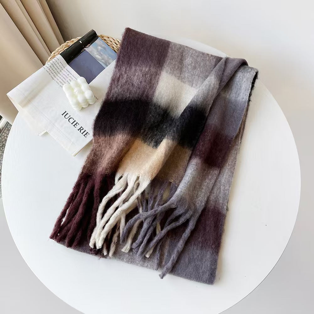 Shawl Brushed | Aubergine