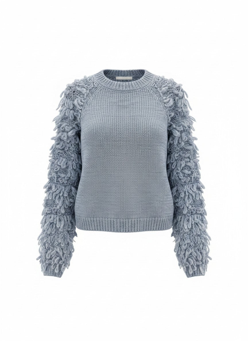Trui Ivy Loop Knit | Jeans Blue