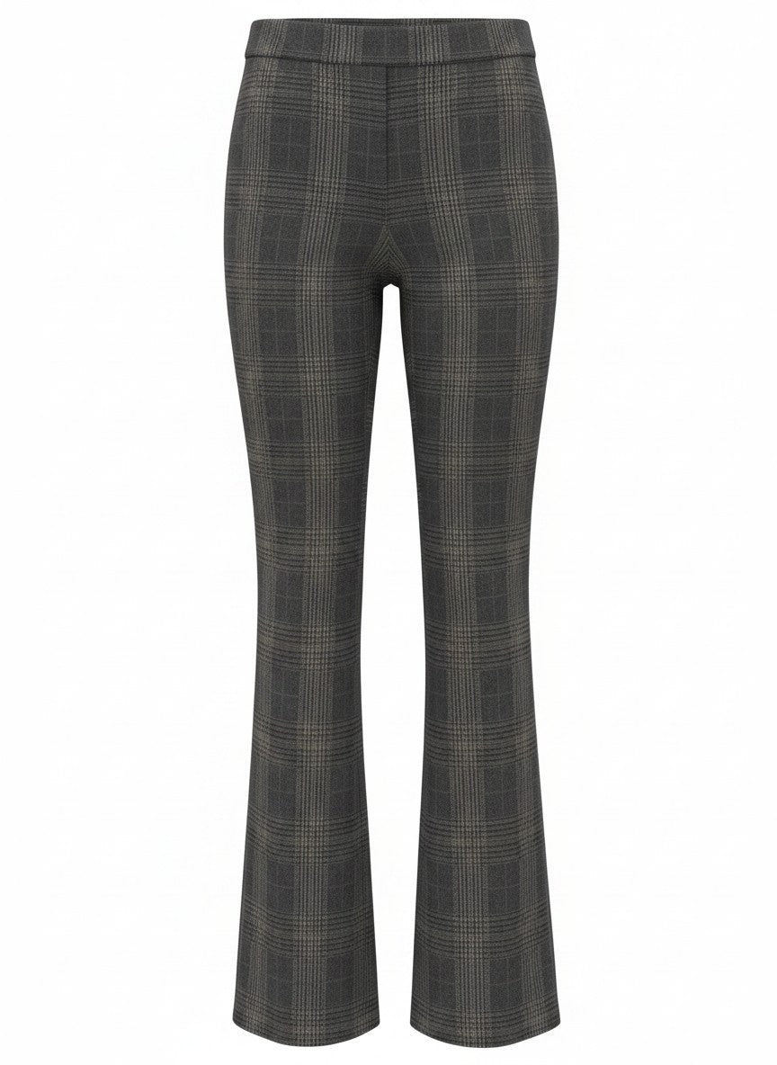 Broek Aleyna Knitted Check | Grey