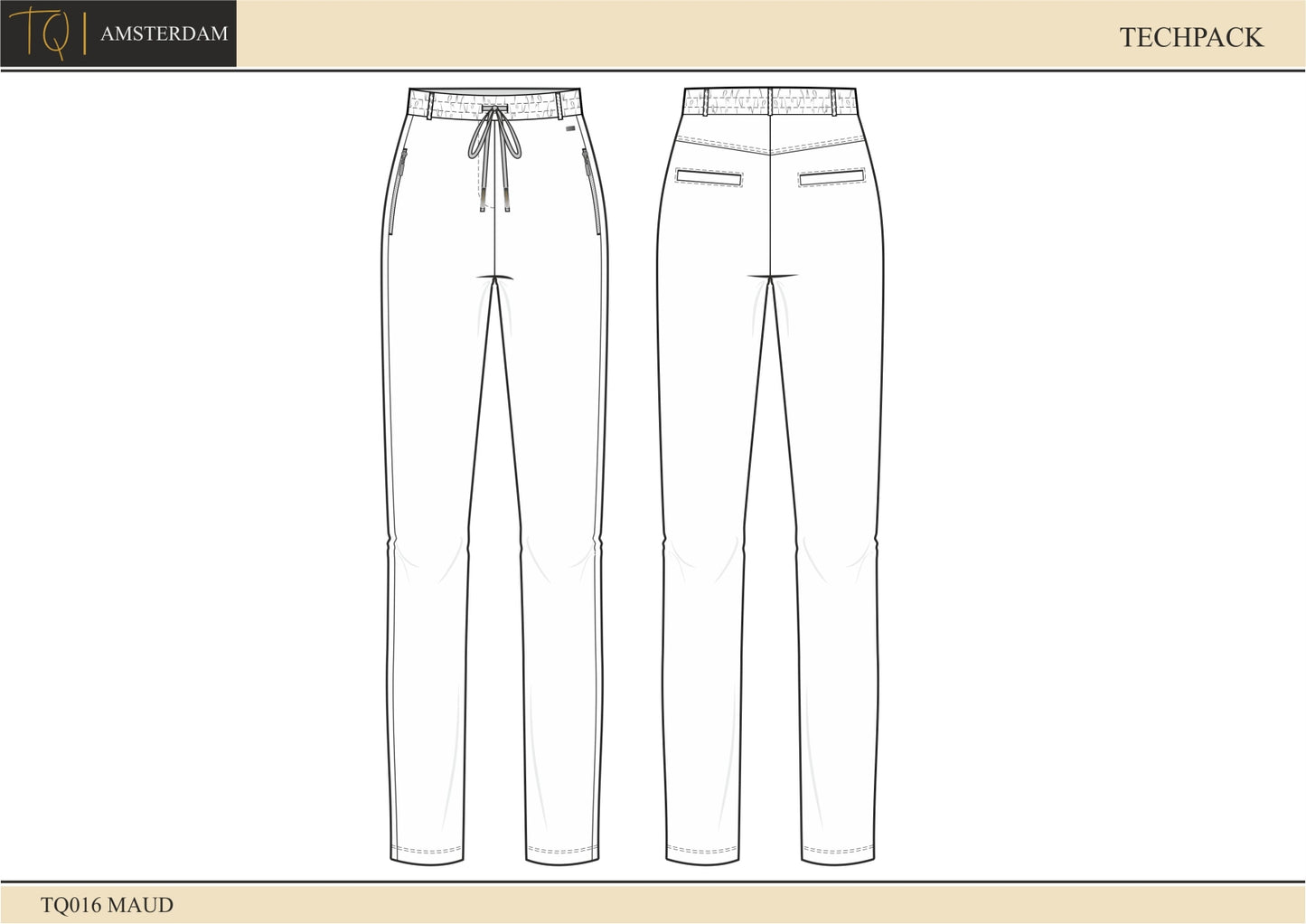Maud | Pinstripe marine