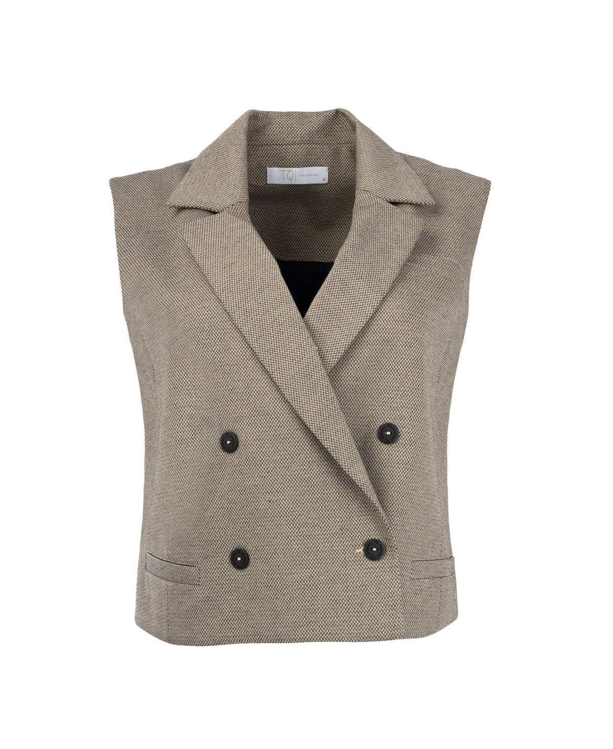 Gilet Candy Punta Twill | Beige - Grey