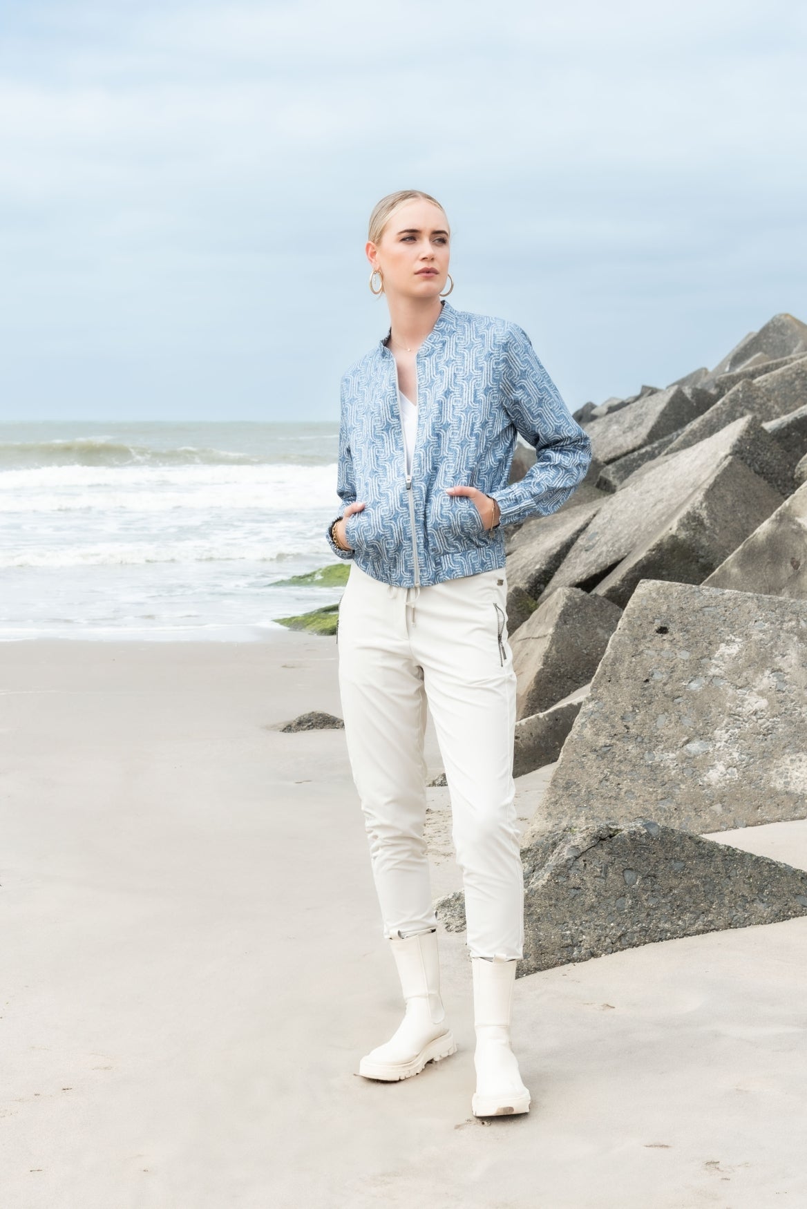 Bomber | Graffical Denim