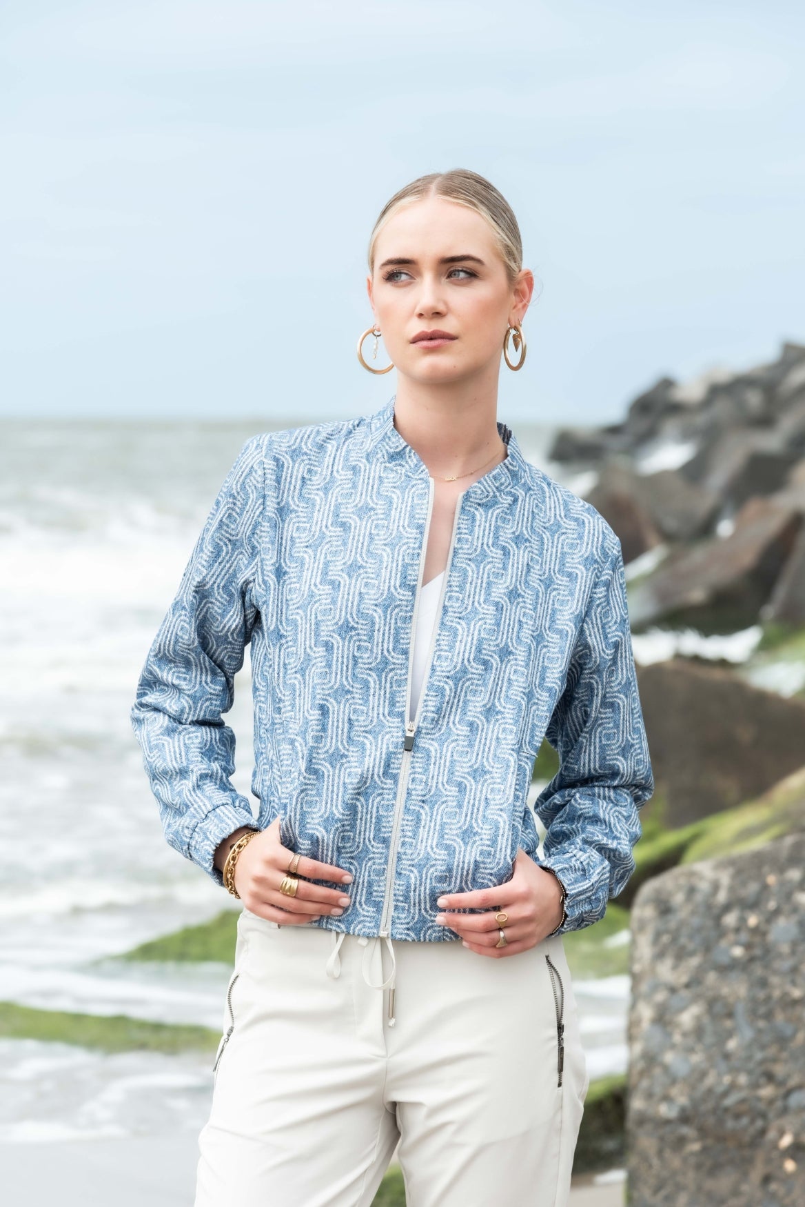 Bomber | Graffical Denim