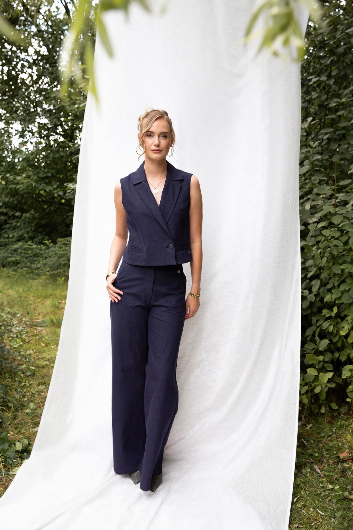 Candy Feminine Denim | Navy