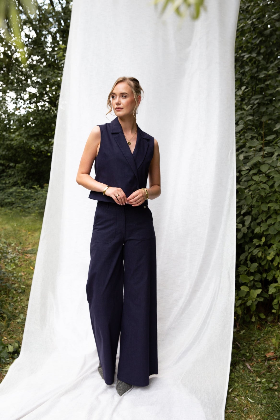 Candy Feminine Denim | Navy