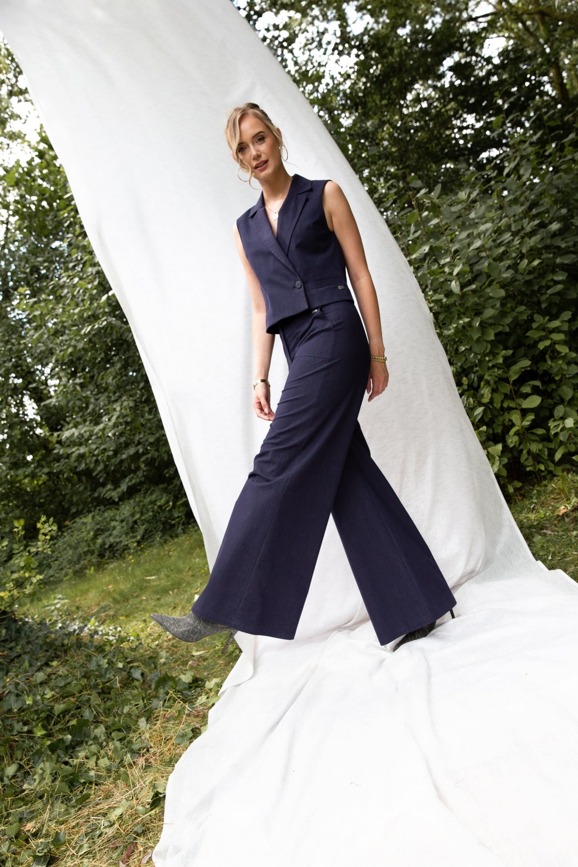 Candy Feminine Denim | Navy