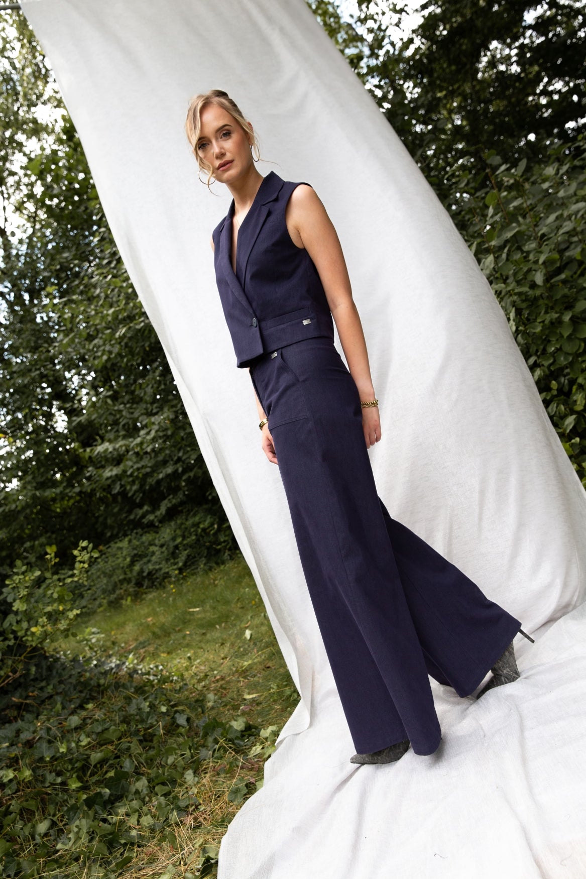 Candy Feminine Denim | Navy