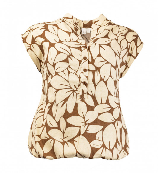Lucie SL Brown Design Flowers Woven | Brown