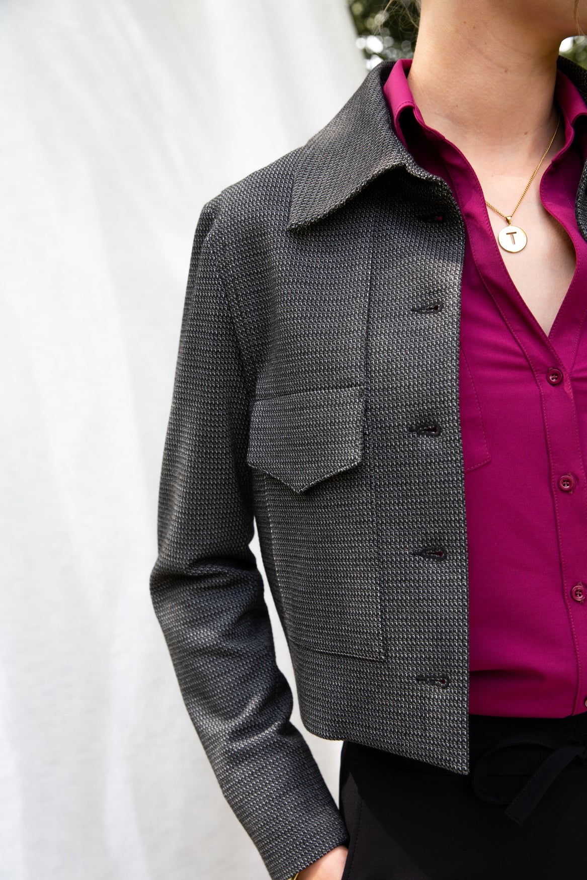 FleurK Stripy | Grey-Black