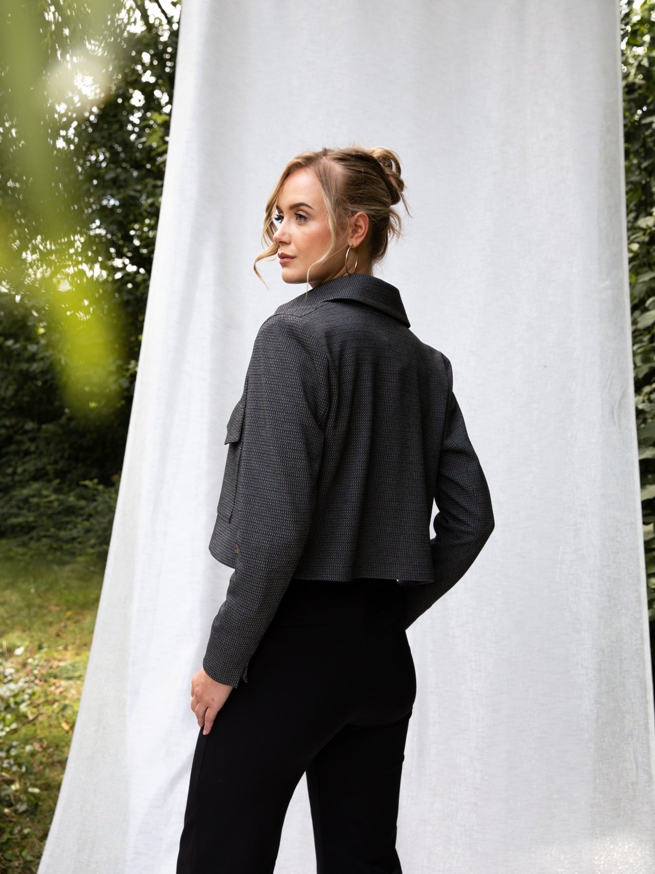 FleurK Stripy | Grey-Black