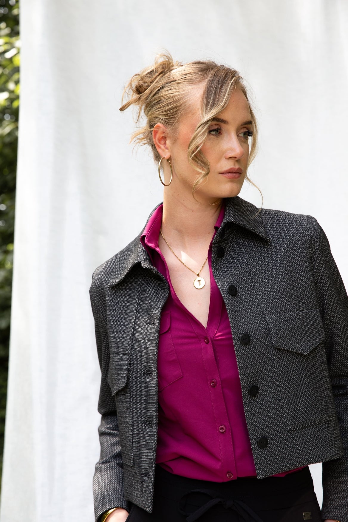 FleurK Stripy | Grey-Black