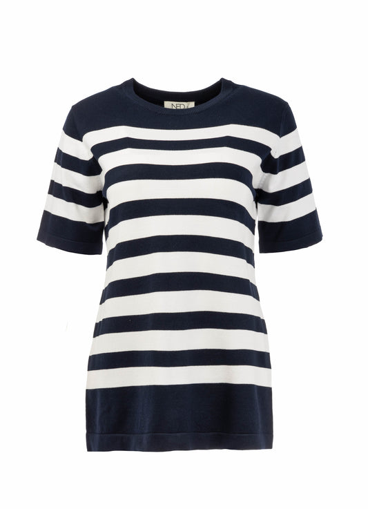 Osmunda 1/2 SS-RMB Brei | Optical White-Indigo