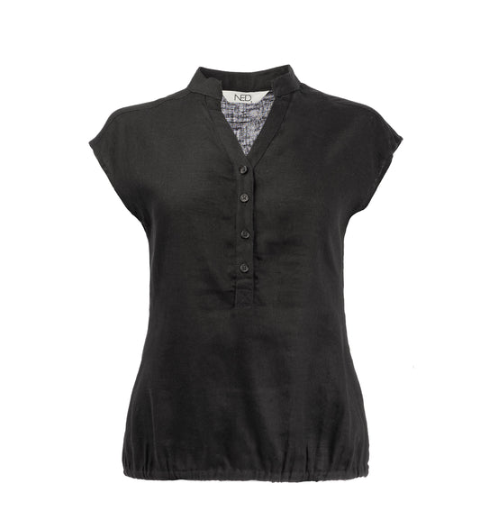 Lucie SL Viscose/Linnen Twill | Black