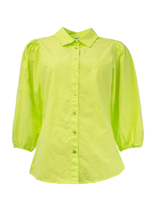 Mayliera 3/4-RMJ Washed Cotton | Lettuce Green