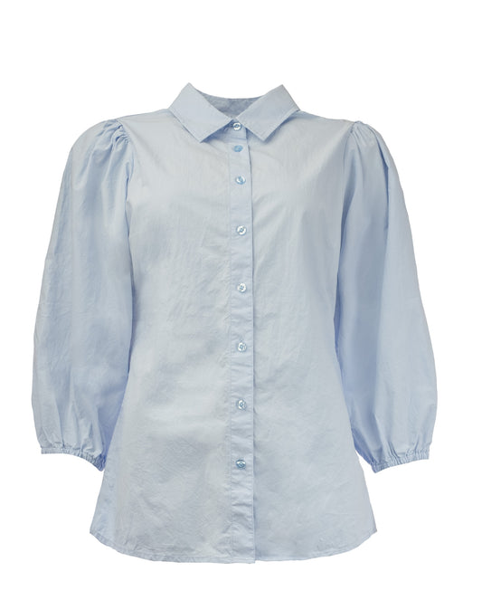 Mayliera 3/4-RMJ Washed Cotton | Brunnera Blue