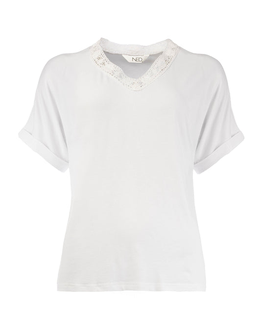 Dandelion Lace SS Heavy VI/EA | Optical White