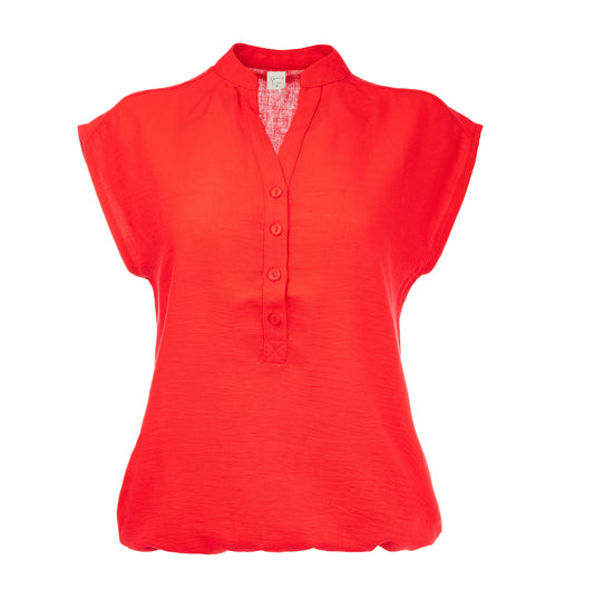 Lucie SL Washed crincle Woven | Red
