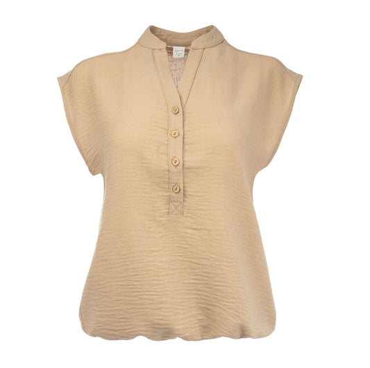 Lucie SL Washed crincle Woven | Sand