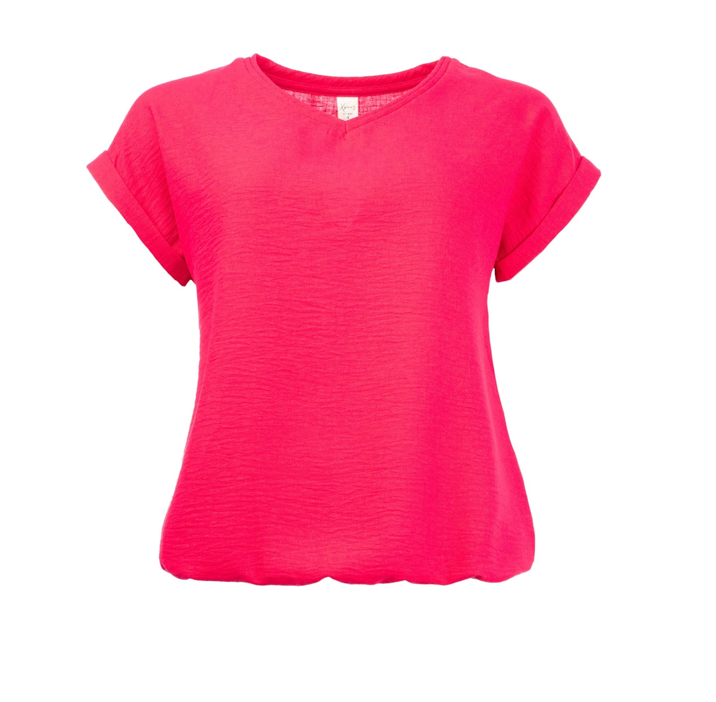 Nox SPW SS Washed crincle Woven | Fuchsia
