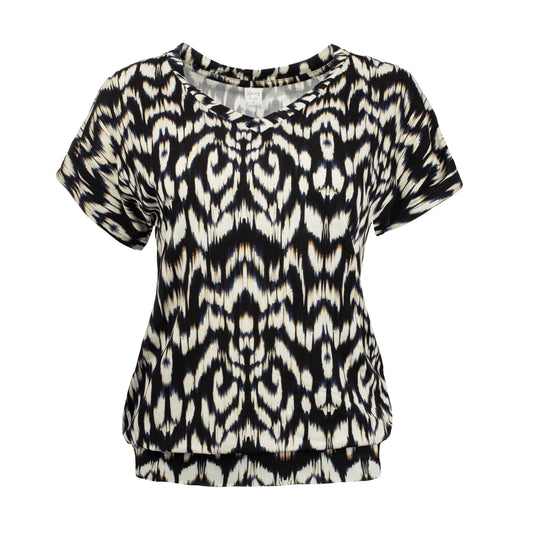 Mana SS Marine Modern Ikat Tricot | Marine