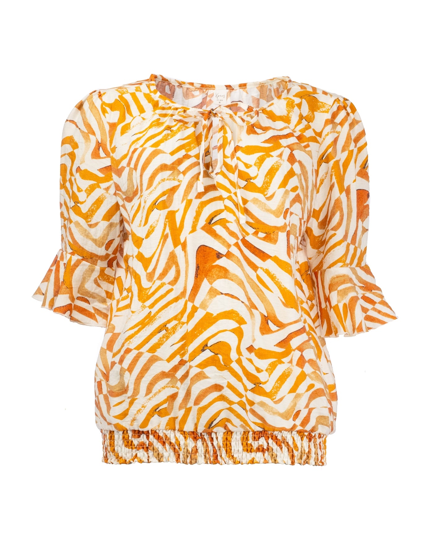 Rio Dark Sand Blocked Waves Woven | Dark Sand