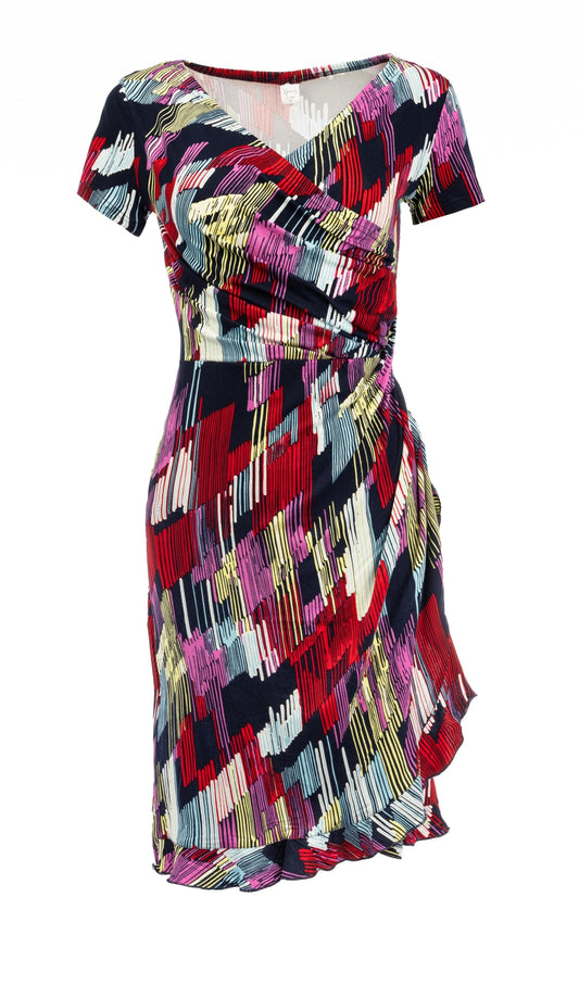 Jente 98 SS Red Striped Blocks Tricot | Red