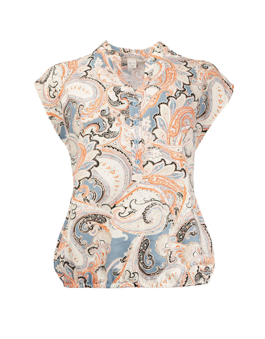 Lucie SL Blue Paisley Woven | Blue