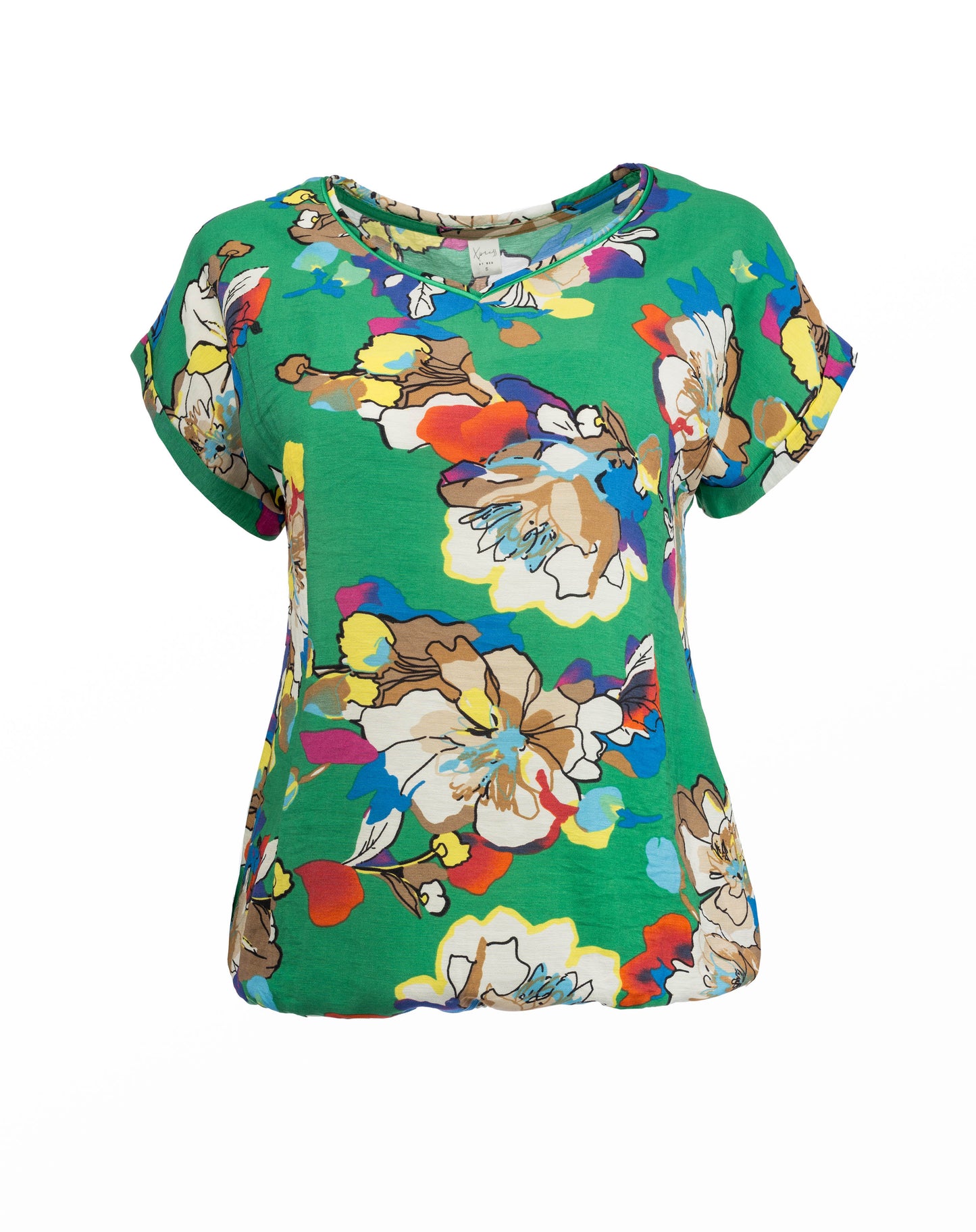 Nox PW SS Green Vintage Flower Woven | Green