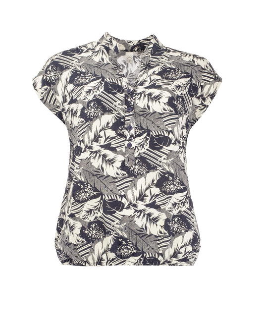 Lucie SL Marine Leaf Mix Woven | Marine