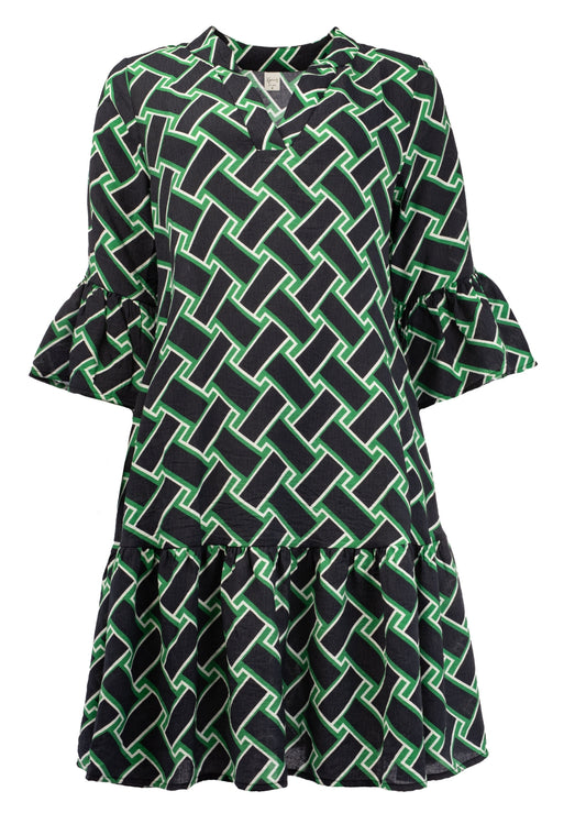Rachelle 3/4 Green Chain Weave Woven | Green