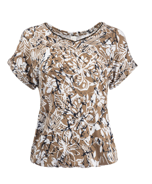 Nox P SS Sand Negative Flower Tricot | Sand