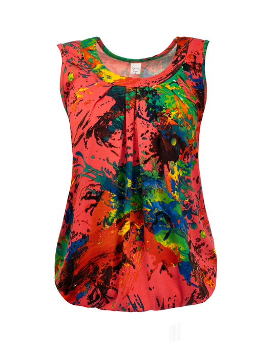 Dafne SL Pink Paint Spill Tricot | Pink