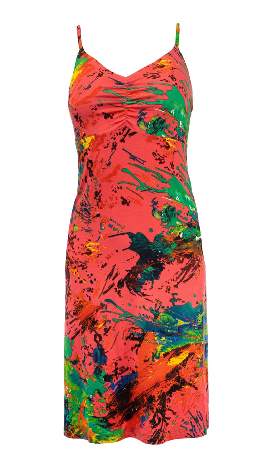 Nori SL Pink Paint Spill Tricot | Pink