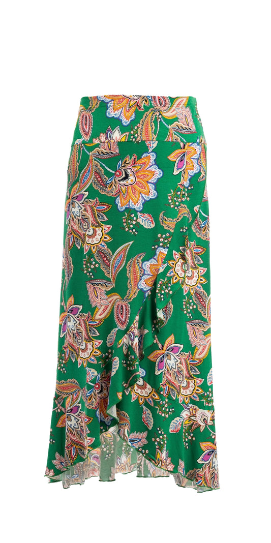 Vinkje Green Flower Paisley | Green