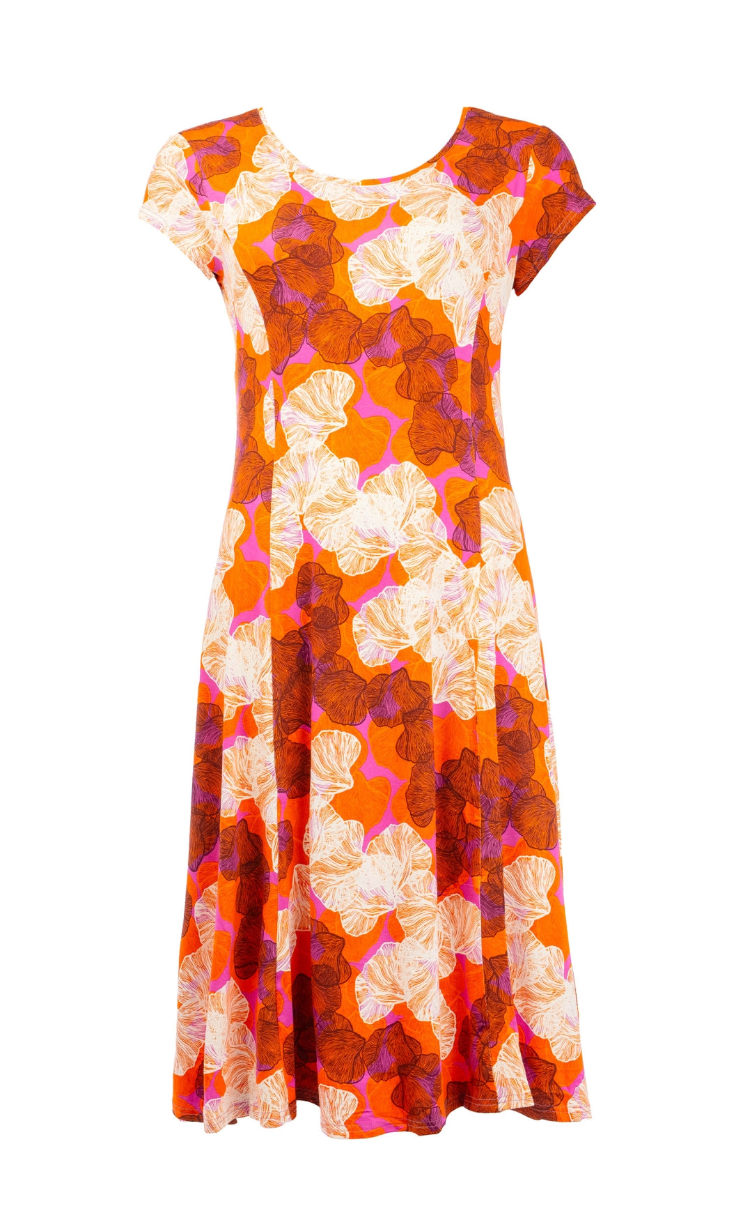 Evy Long SS Orange Sea Shells  Tricot | Orange