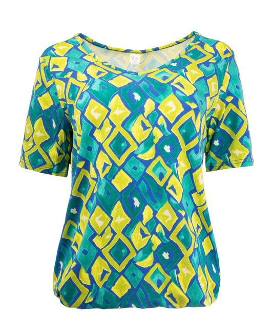 Xavier SS Lime Ikat Tricot | Lime